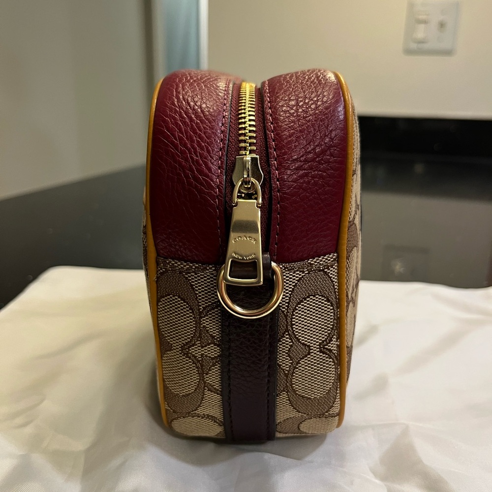 Coach Dempsey Camera Bag in Signature Jacquard with Patch - Picture 9 of 14